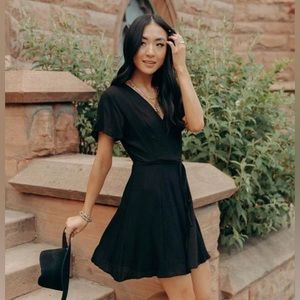 Bohme black wrap dress size XL